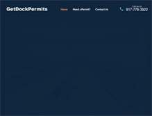 Tablet Screenshot of getdockpermits.com